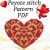 Peyote stitch pattern Valentine heart Love Beaded pendant PDF file