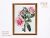 Flower key with roses cross stitch pattern