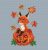Fox and Pumpkin Cross Stitch Pattern, Bright Autumn