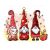 Cute Christmas gnomes, png sublimation design, red gnomes