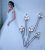Bridal hair pins Set Crystal rhinestone Bridal hair jewelry