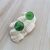 Genuine sea glass marble 2 pcs. G29