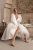 50s style bridal gown tea-length wedding dress