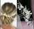 Bridal floral hair comb Flower and pearl hair piece Boho headpiece