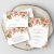 SUMMER BLOSSOM watercolor wedding invitation set template Set PSD