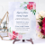 Wedding invitations with rose ready to print, PSD