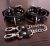 Bondage set leather bdsm cuffs with swiver snap clips connector