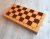 Big wooden chess board – Soviet 45 cm folding chess box vintage