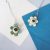 Eye Flower Necklace – Blue