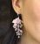 Cherry blossom earrings Pink sakura Blush flower bridal earrings
