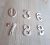 Tin digit number plates vintage 0 3 6 7 8 9 – Soviet aluminum number sign figures
