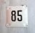 Street number sign 85 house address plate vintage