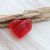 Red sea glass heart