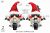 Biker gnome, biker girl, clipart png, сute characters Santa hats