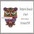OWL brooch bead pattern PDF file Beading pattern brick stitch