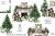 Сhristmas Watercolor clipart. Christmas fireplace and tree.