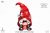 Christmas gnome & hot cocoa clipart PNG