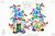 Christmas gnomes digital clipart PNG, Christmas lights, buffalo