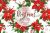 Christmas poinsettia. Seamless patterns Digital paper pack