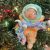 Christmas tree toy-baby with blue eyes
