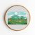 Cross Stitch Pattern PDF Provence Mountains Landscape Fields