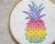 Pineapple hand embroidery pattern PDF #2. NaiveNeedle