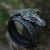 Leather bracelet Gray Dragon