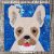 8in French Bulldog quilt block PDF pattern Paper Piecing