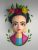 3d Papercraft – Frida Kahlo – PDF DXF Templates