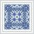 Cross-stitch pattern color geometric Square Mandala GOUDA
