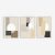 Geometric Painting, Beige Art, 3 Piece Prints