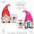 Gnome Walking the Dog Clip Art Cute Characters Hand Drawn graphics