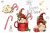 Christmas gnomes hot cocoa clipart PNG Cute characters Scandinavian