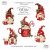 Christmas gnomes & hot cocoa clipart PNG,Scandinavian