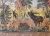 Soviet Vintage Gobelin Carpet Deer.Roe deer.Tapestry wall carpet