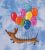 Dachshund Cross Stitch Pattern, Dog and Balloons