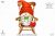 Grandma gnome, digital clipart png, сute characters chain
