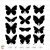 Butterfly Svg Silhouette Cutting Cricut files Templates