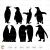 Penguin Svg Silhouette Cricut Files Clipart Png Template