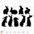 Easter Bunny Svg Rabbit Silhouette Cricut files Templates