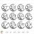 Zodiac Signs Svg Set Silhouette Cricut files Download Png