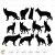 German Shepherd Svg Dog Silhouette Cricut files Templates Dxf