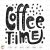 Coffee Time Svg Lettering Cricut file Clipart Png