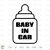 Baby In Car Svg Window Decal Cricut file Stencil Dxf