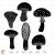 Mushrooms Svg Boho Scandi Cricut Stencil Clipart Png
