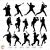 Baseball Player Svg Silhouette Set Cricut files