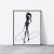 DIGITAL DOWNLOAD Feline Fatale (Printable Fashion Illustration)