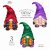 Halloween Gnomes. Hocus pocus. Clip art png