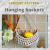 Crochet pattern Single Hanging wall basket of cotton or jute