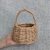 Small rustic basket with handle